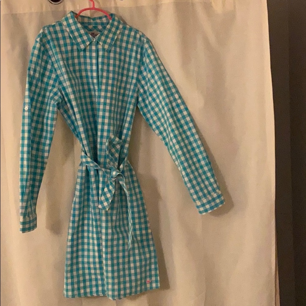 Vineyard Vines Gingham Girls Dress